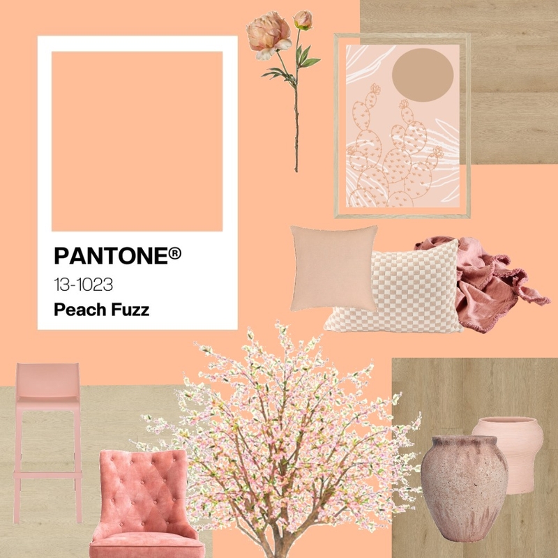 Peach Fuzz Social Post v6 Mood Board by swhitehill@armstrongflooring.au on Style Sourcebook