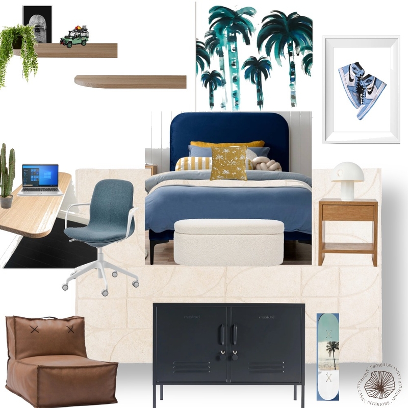 Luca's Bedroom Mood Board Mood Board by Michelle Canny Interiors on Style Sourcebook