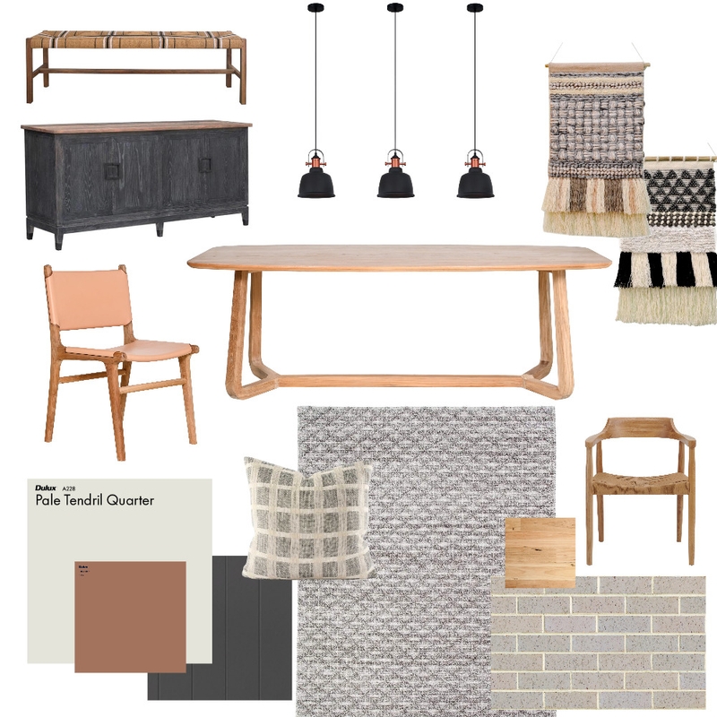 Modern Country Dining Mood Board by AnnieRosie on Style Sourcebook