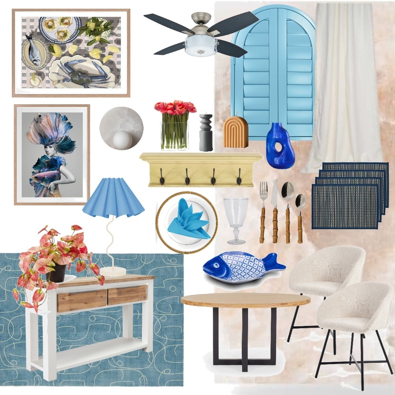 Eat in Fish Mood Board by Urban Road on Style Sourcebook