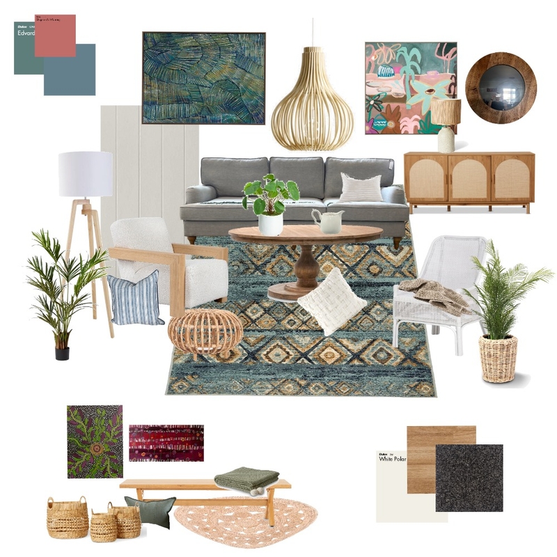 Modern Tropical with a country twist - Blue/Green Option Mood Board by Beautiful Spaces Interior Design on Style Sourcebook