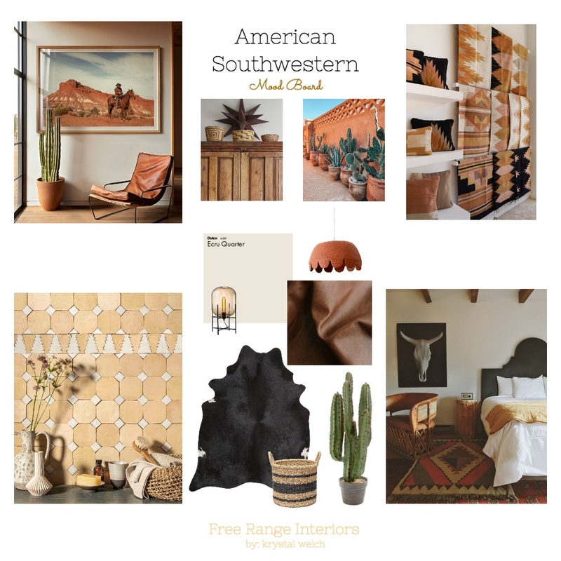 American Southwestern Mood Board by By Krystal Welch on Style Sourcebook