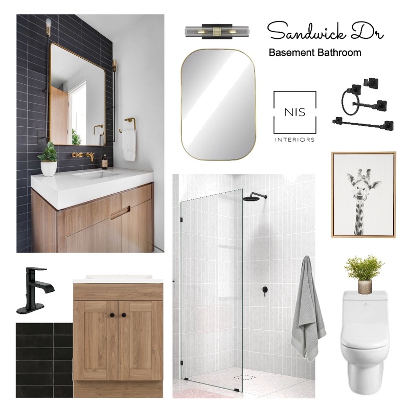 Sandwick Dr. - Basement Bathroom Mood Board by Nis Interiors on Style Sourcebook