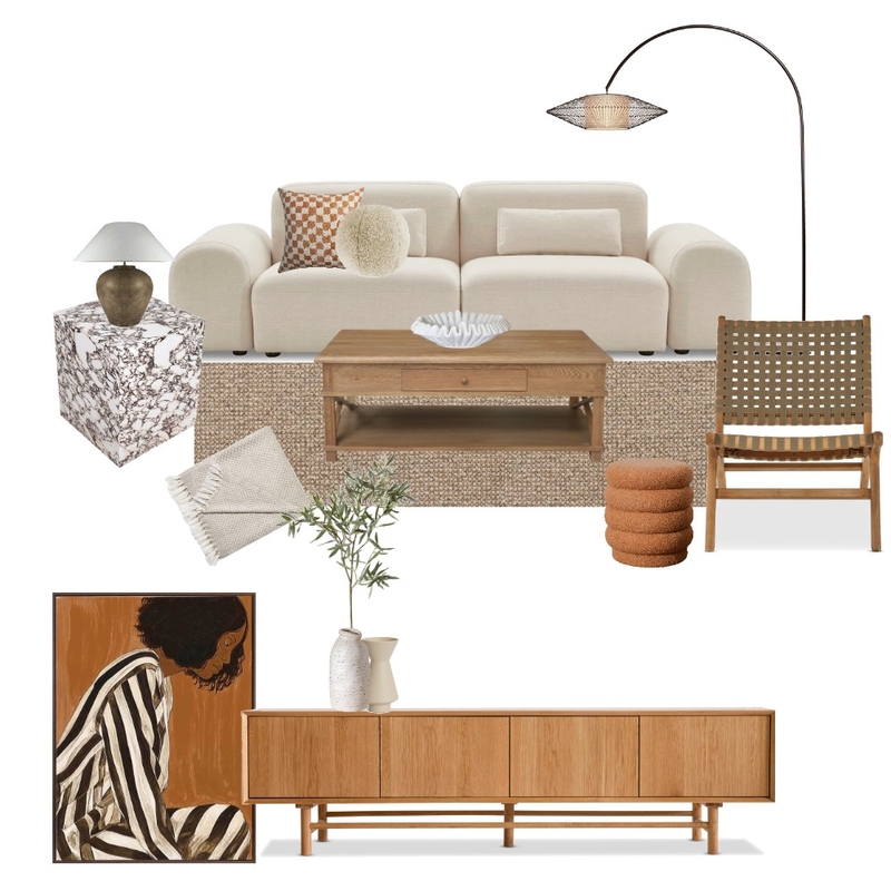 Sabi Living Area Moodboard Mood Board by Servini Studio on Style Sourcebook