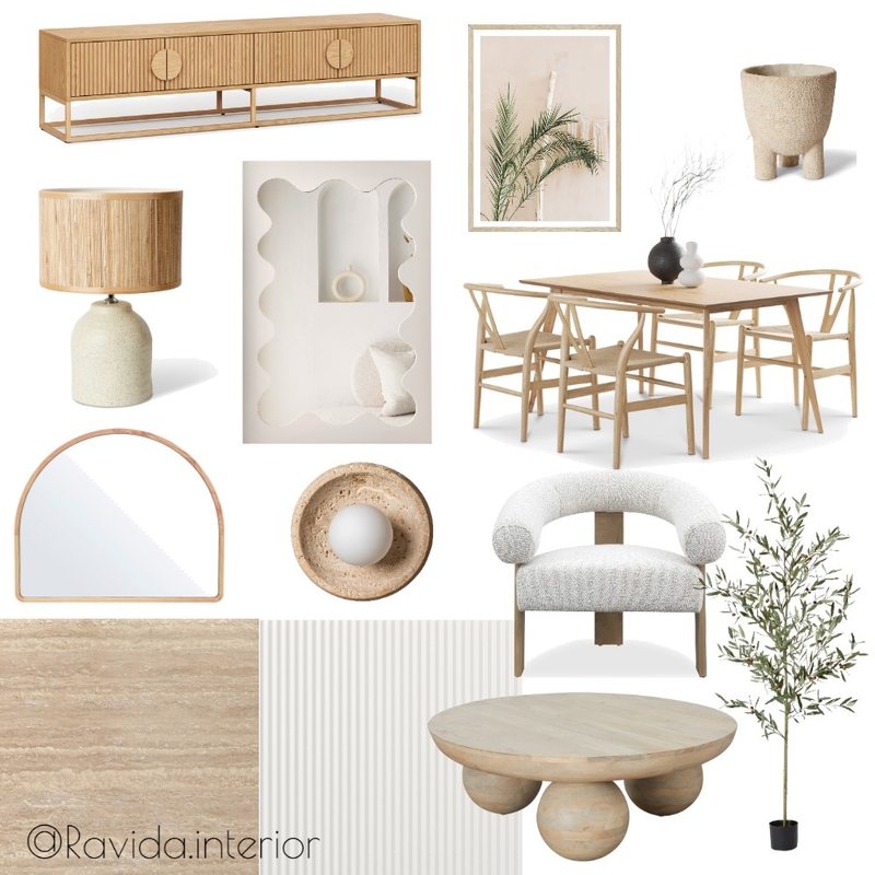 Japandi Moodboard - Ravida Interior Mood Board by Ravida-interior on Style Sourcebook