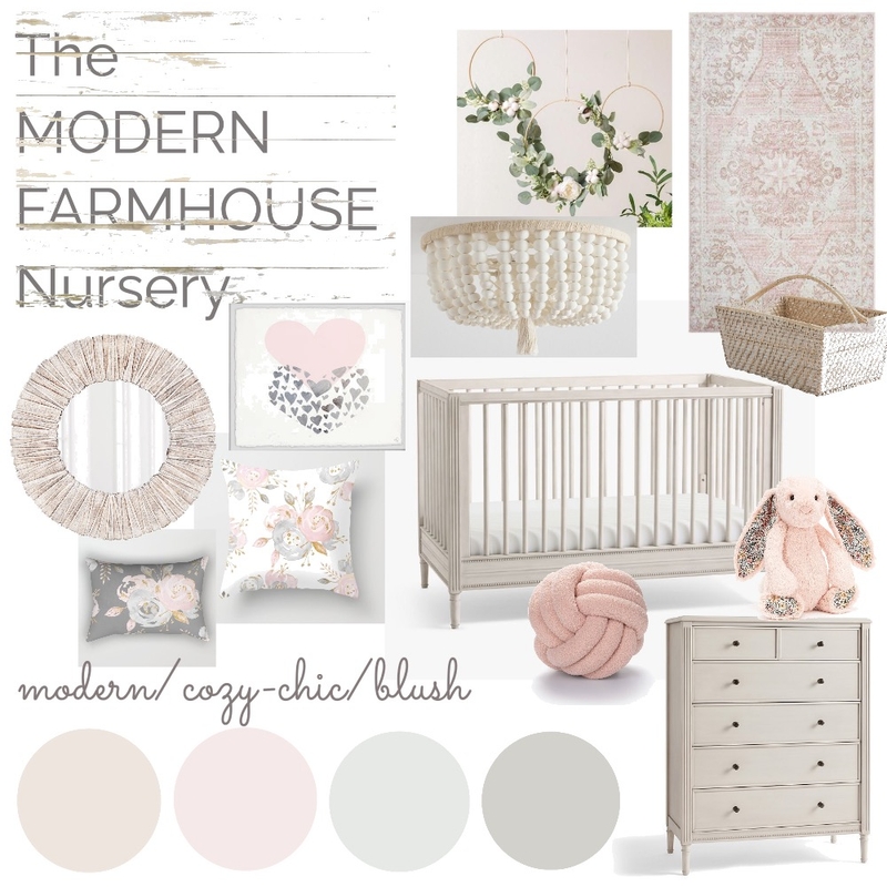 The MODERN FARMHOUSE nursery Mood Board by Beata Toth on Style Sourcebook