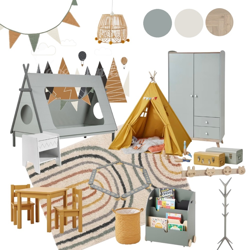 Kids Room, yellow and green Mood Board by ChristinaAlbah on Style Sourcebook