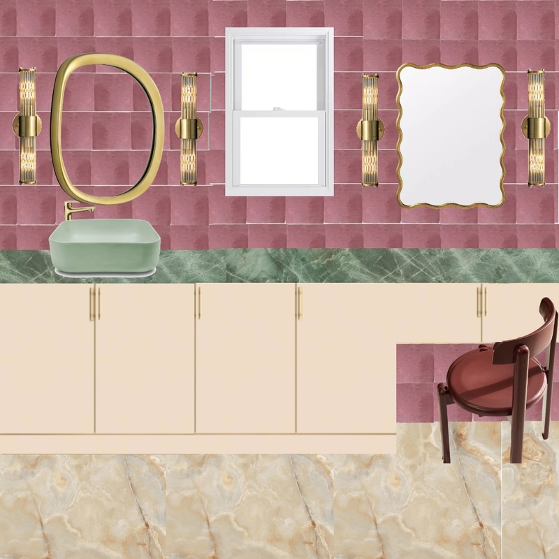 Ensuite - Pink, Green & Porcelain Blush Mood Board by dl2407 on Style Sourcebook