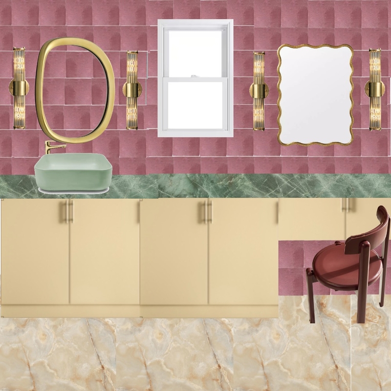 Ensuite - Pink, Green & Honey1 Mood Board by dl2407 on Style Sourcebook