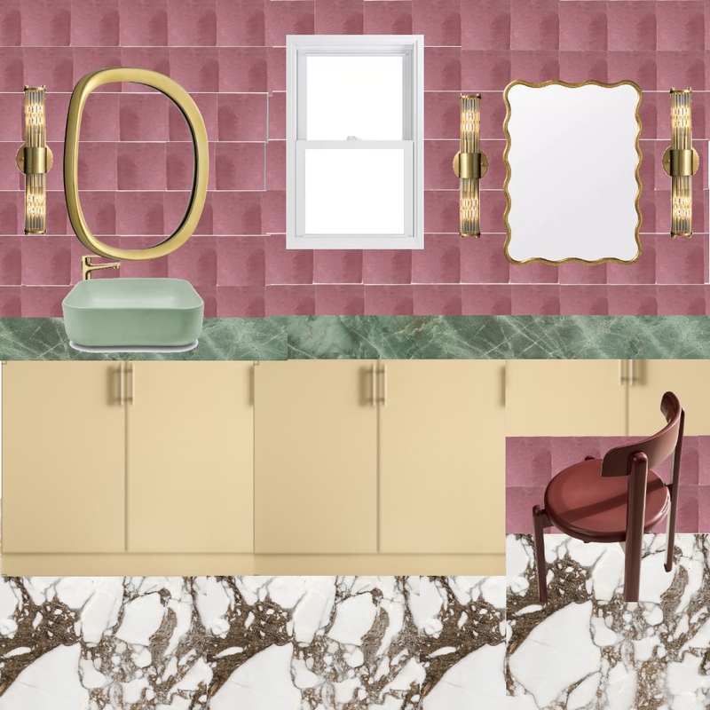 Ensuite - Pink, Green & Honey1 Mood Board by dl2407 on Style Sourcebook