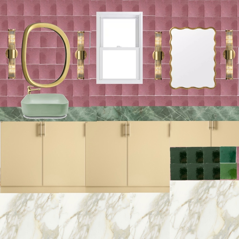 Ensuite - Pink, Green & Honey1 Mood Board by dl2407 on Style Sourcebook