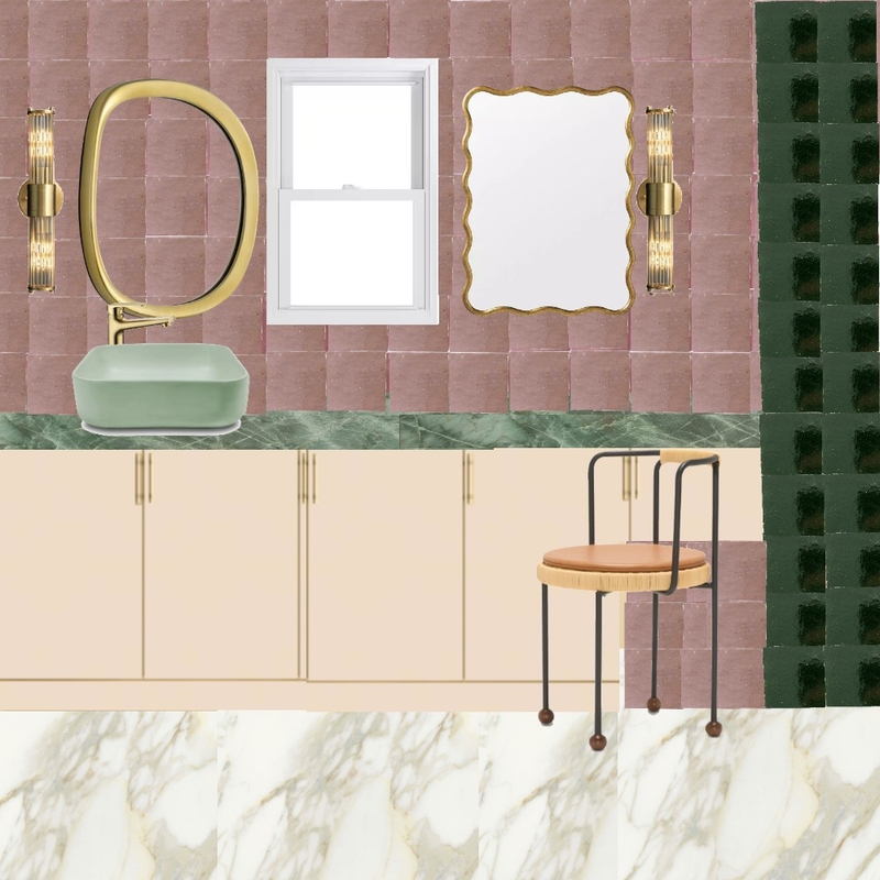 Ensuite - Blush & Emerald Mood Board by dl2407 on Style Sourcebook