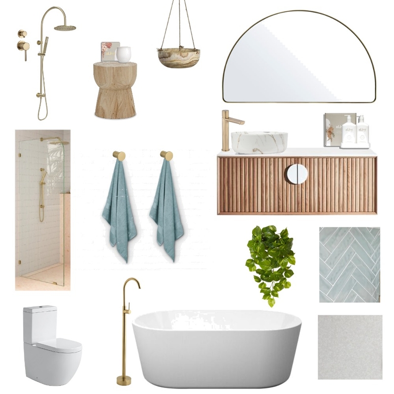 Coastal Calm Ensuite Mood Board by CW Curations on Style Sourcebook