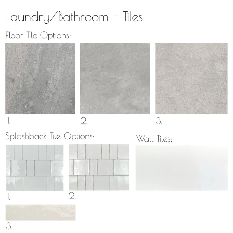 Laundry/Bathroom - Tiles Mood Board by Libby Malecki Designs on Style Sourcebook