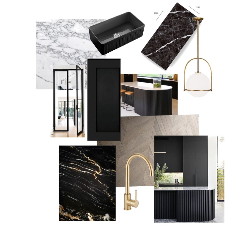 Black Kitchen Mood Board by katieelisehayes@gmail.com on Style Sourcebook