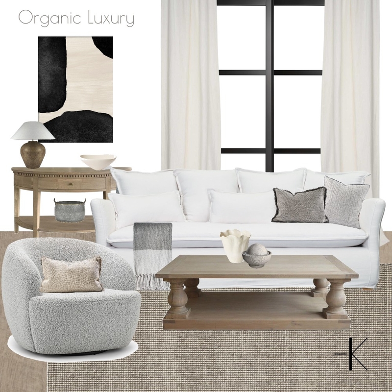 Living Room- Organic Luxury Mood Board by Emma Knight Design on Style Sourcebook