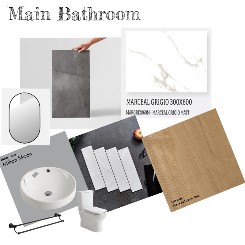 Hamptons Main Bathroom -  Perry Homes Winton 34 Mood Board by Teresapalmer32@gmail.com on Style Sourcebook