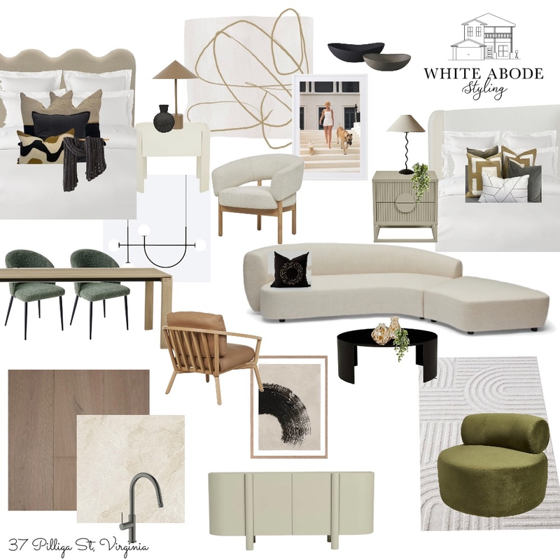 Virginia Development Mood Board by White Abode Styling on Style Sourcebook