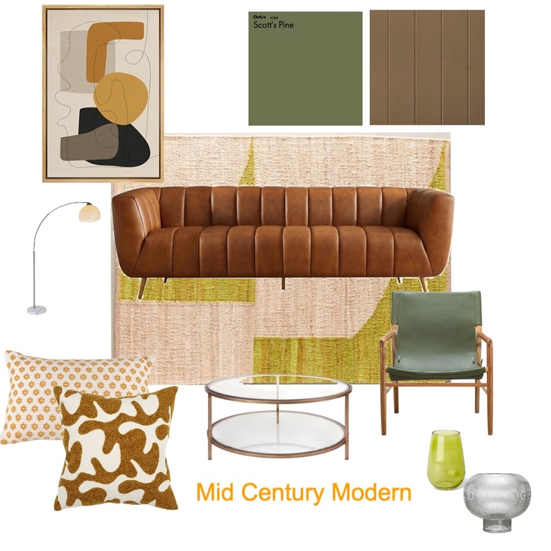 Mid Century Modern Room Design Mood Board Mood Board by kyliemichellebarker on Style Sourcebook