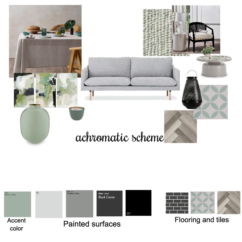 Achromatic Mood Board by DianaE on Style Sourcebook