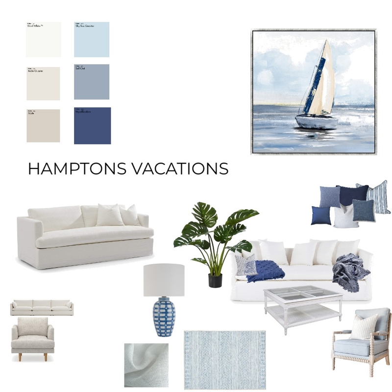 Hamptons Vacation Feel Mood Board by DenisaDesigns on Style Sourcebook