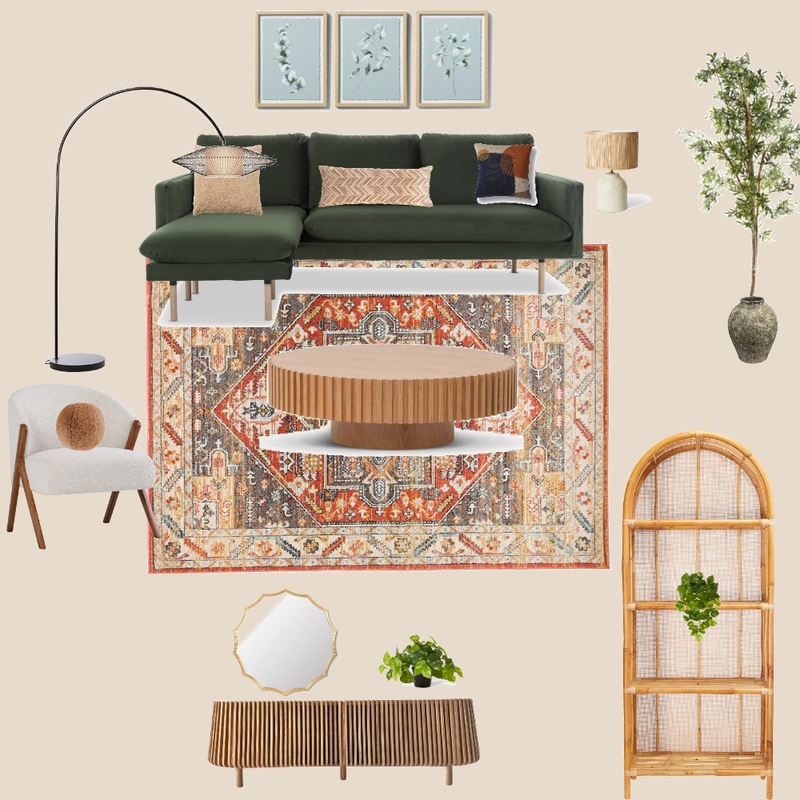 Bohemian living room Mood Board by tdoumu@gmail.com on Style Sourcebook