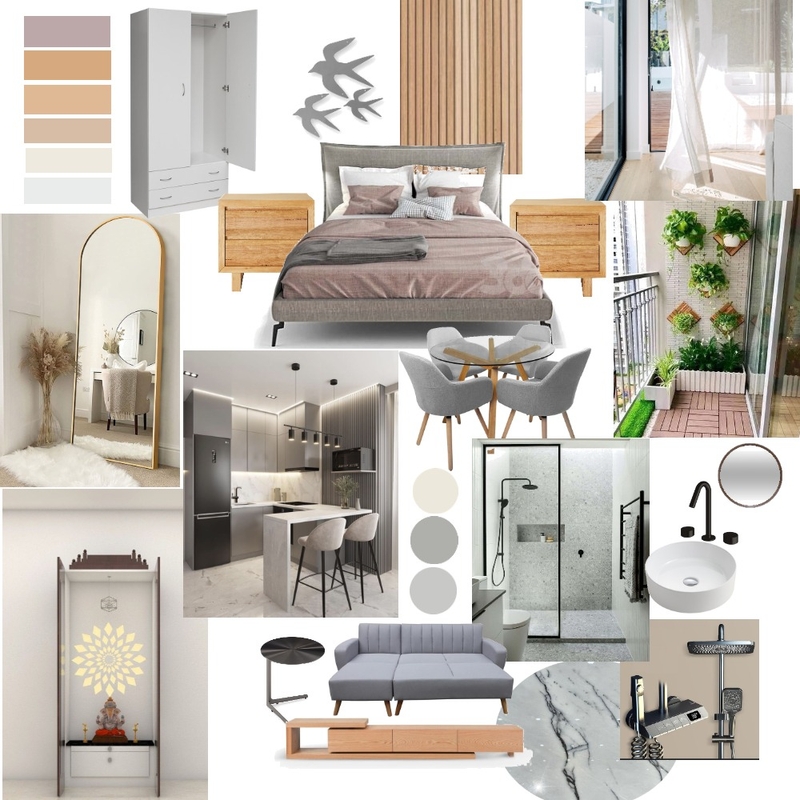 Modern Studio Apartment Mood Board by hetvi__ on Style Sourcebook