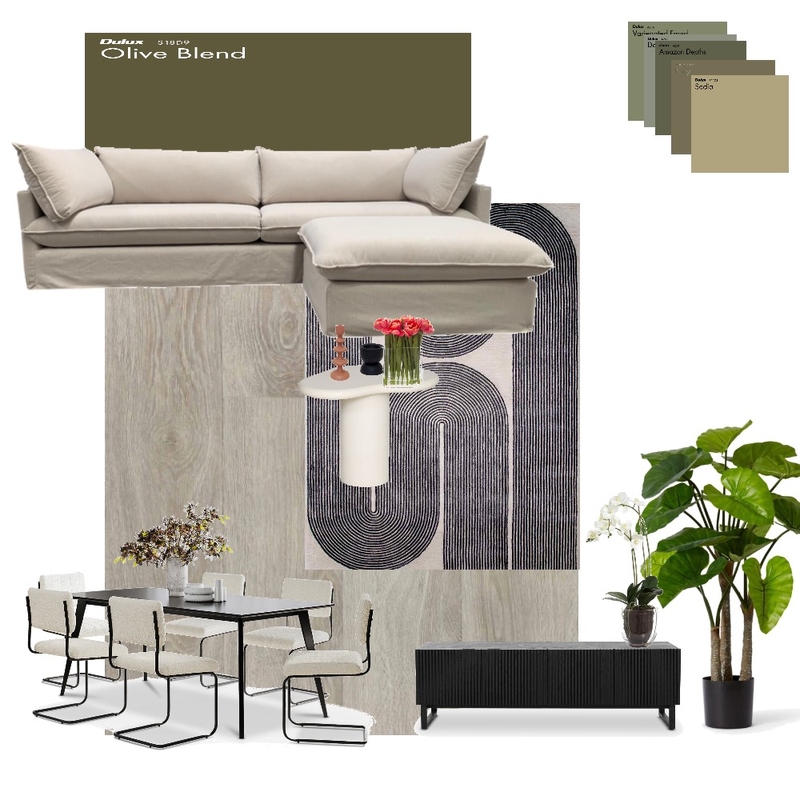 Flat Living area 3 Mood Board by Kushy on Style Sourcebook