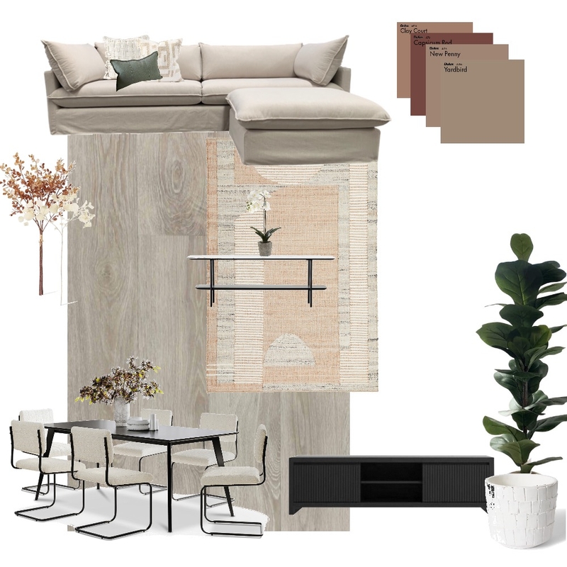 Flat Living area 4 Mood Board by Kushy on Style Sourcebook