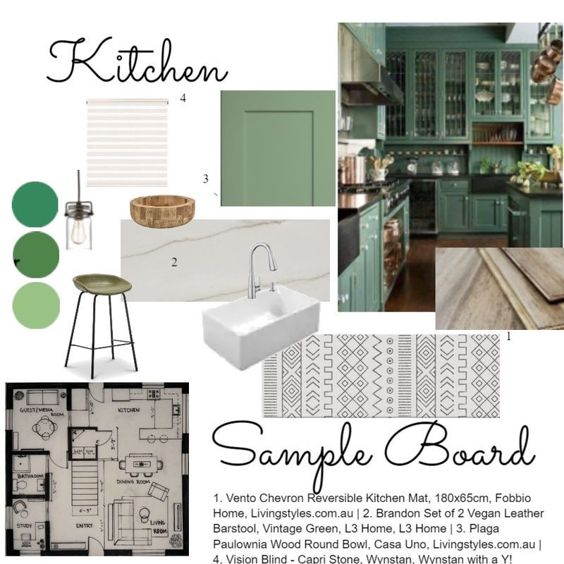 kitchen sample board Mood Board by myabwittenborn@gmail.com on Style Sourcebook