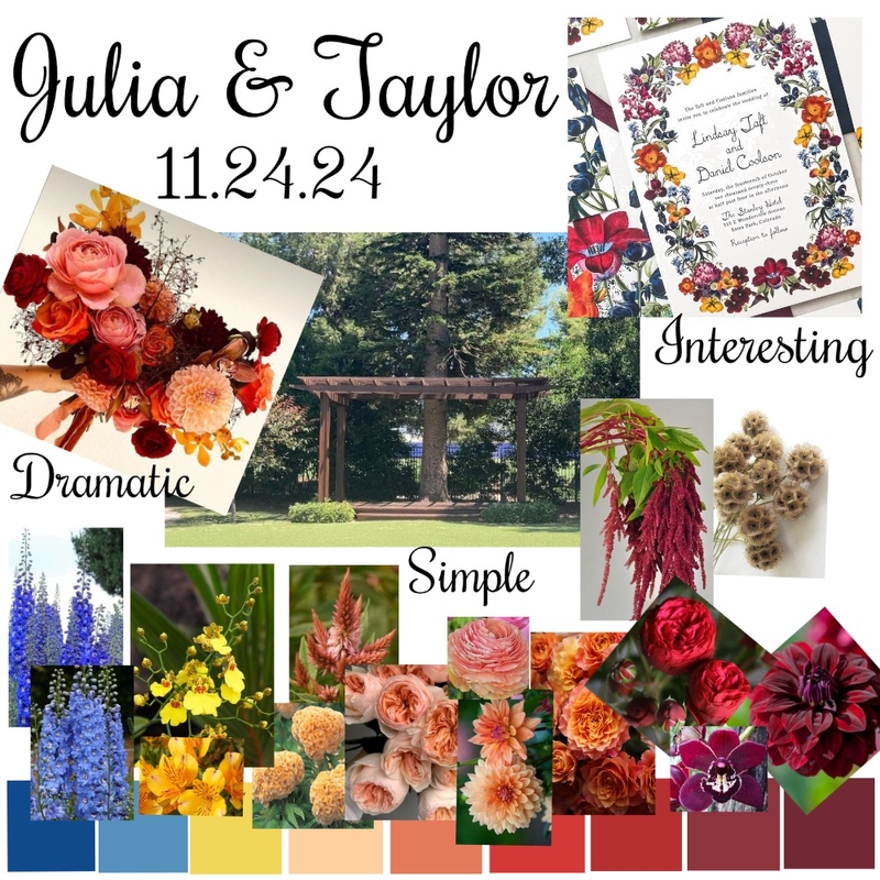 Julia & Taylor 11.24.24 Mood Board by botanicalsbykb@gmail.com on Style Sourcebook