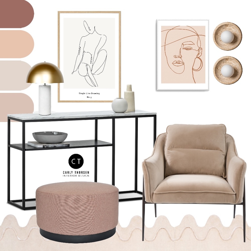 Glamour Mood Board by Carly Thorsen Interior Design on Style Sourcebook