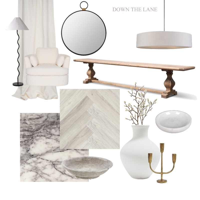 Modern Provincial Farmhouse Mood Board by DOWN THE LANE by Tina Harris on Style Sourcebook