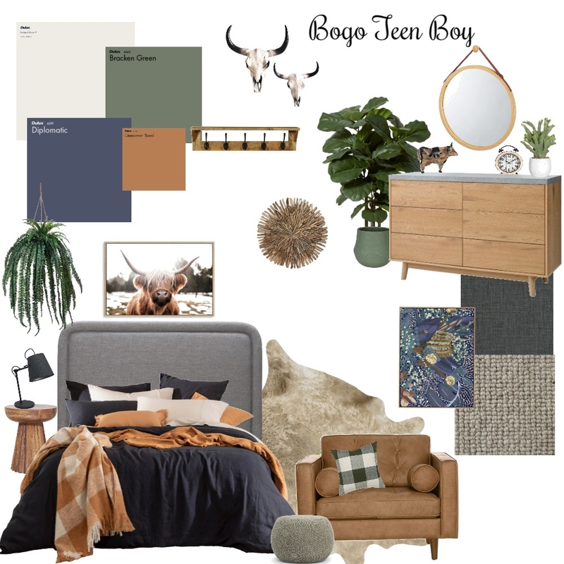 Bogo Teen Boys Room Mood Board by undefined on Style Sourcebook