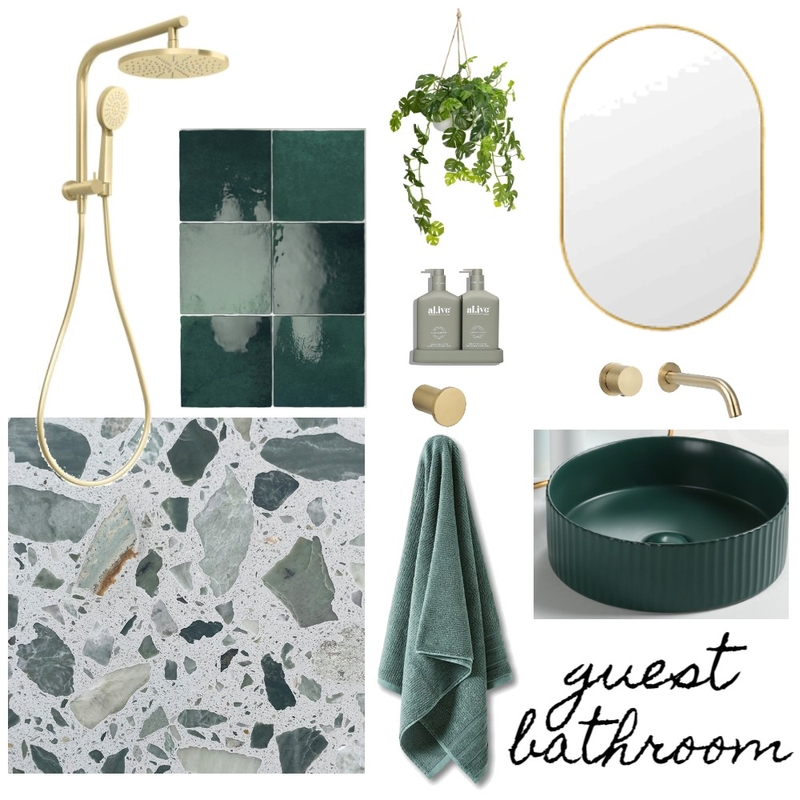 Guest Bathroom Mood Board by Makin Design & Construction on Style Sourcebook