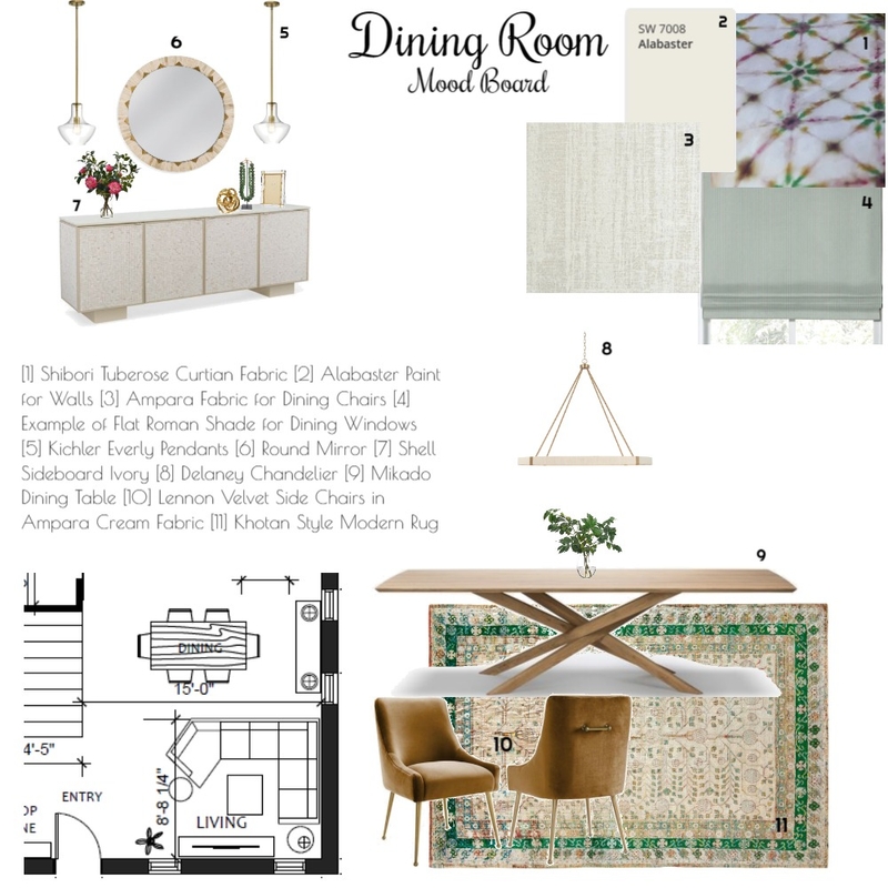 IDI 9 - Dining Room Mood Board by hupmanvalery@gmail.com on Style Sourcebook