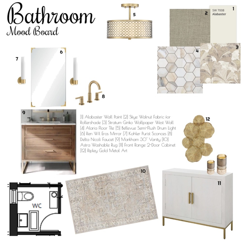 IDI 9 - Bathroom Mood Board by hupmanvalery@gmail.com on Style Sourcebook