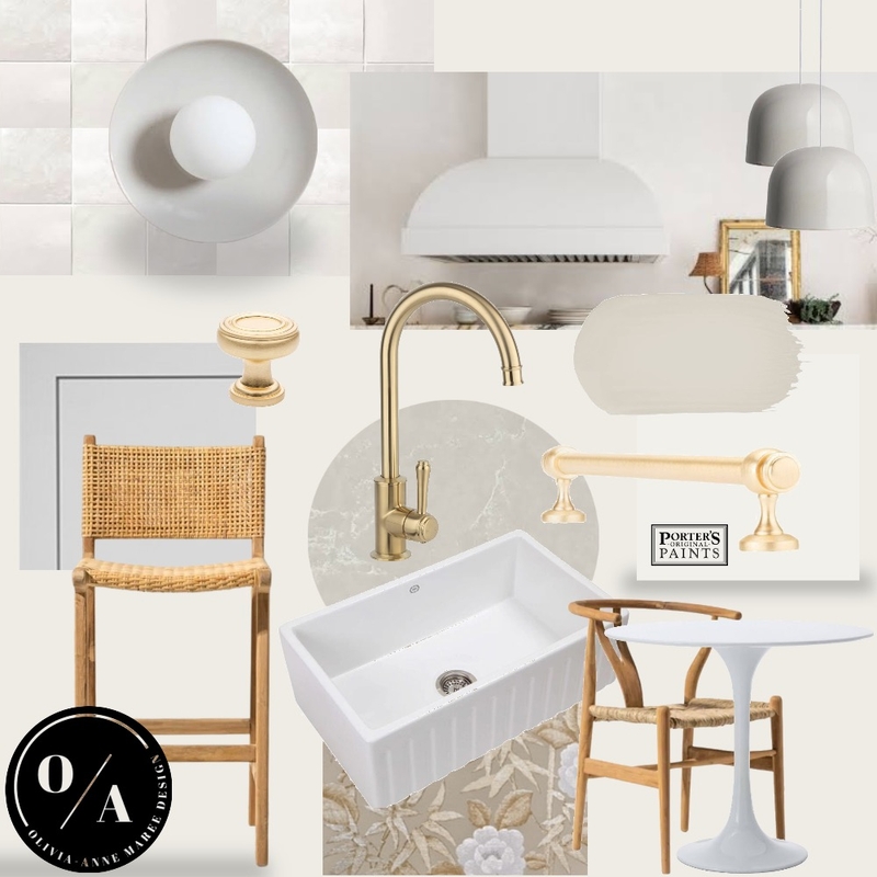 Farmhouse x Mid Century Modern Kitchen Mood Board by O/A designs on Style Sourcebook
