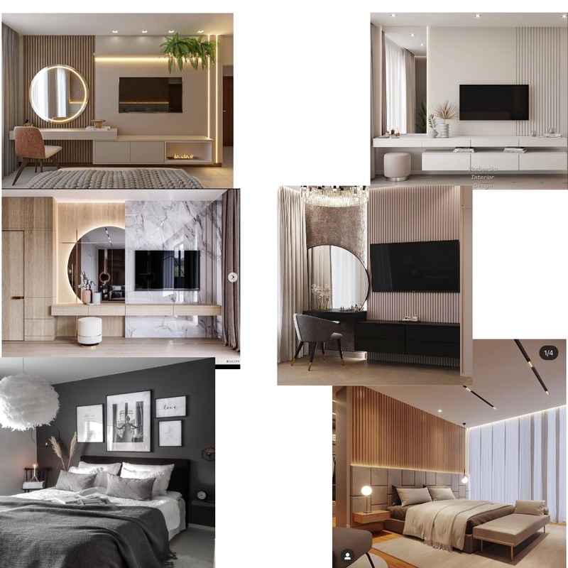 Master bedroom bed, tv unit and dresser Mood Board by The Onome’s Brand on Style Sourcebook