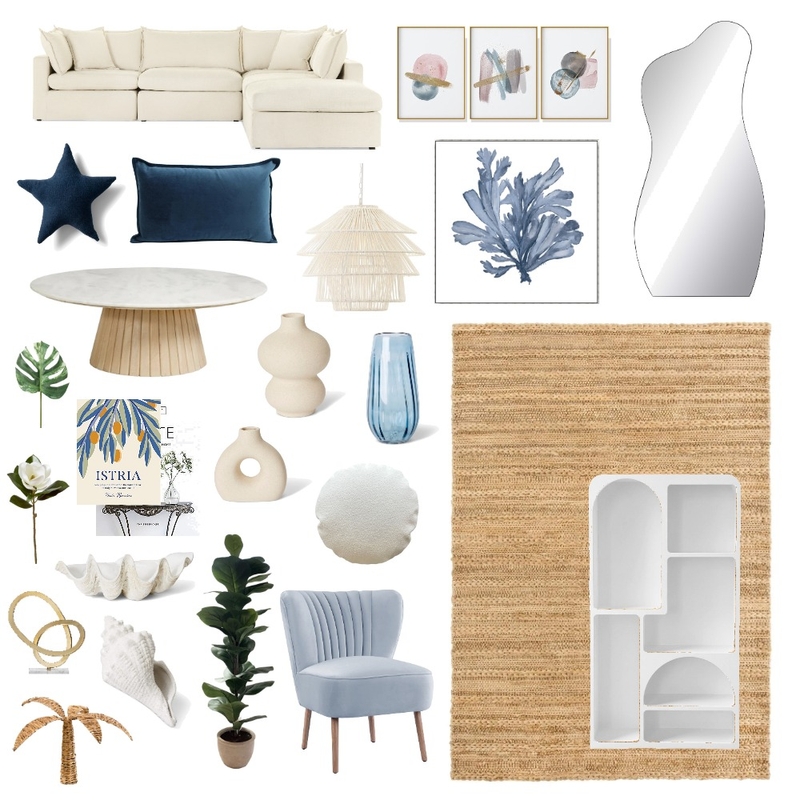 blue beach house aesthetic Mood Board by rebeccaruiz on Style Sourcebook