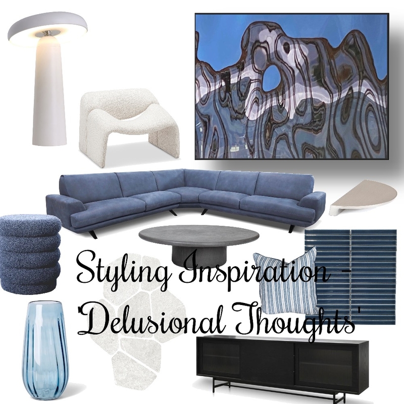 Delusional Thoughts Mood Board by Wendy Fogarty_artist on Style Sourcebook