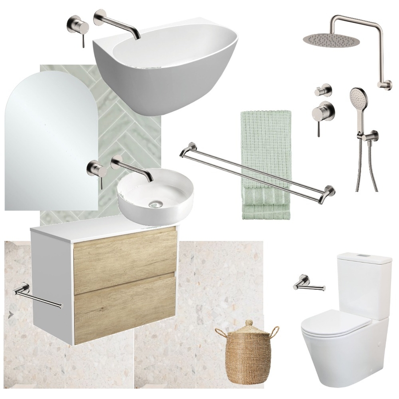 Sage & white bathroom scheme Mood Board by emmalea97@gmail.com on Style Sourcebook