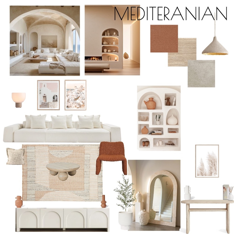 Mediterranean Style Living Room V2 Mood Board by Sarahslmcdonald@outlook.com on Style Sourcebook