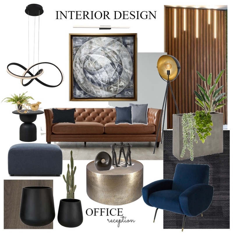 Interior Design Office Reception Sample Board Mood Board by Adaiah Molina on Style Sourcebook