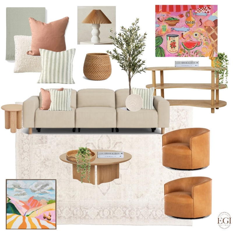 Mediterranean Living Room Mood Board by Eliza Grace Interiors on Style Sourcebook