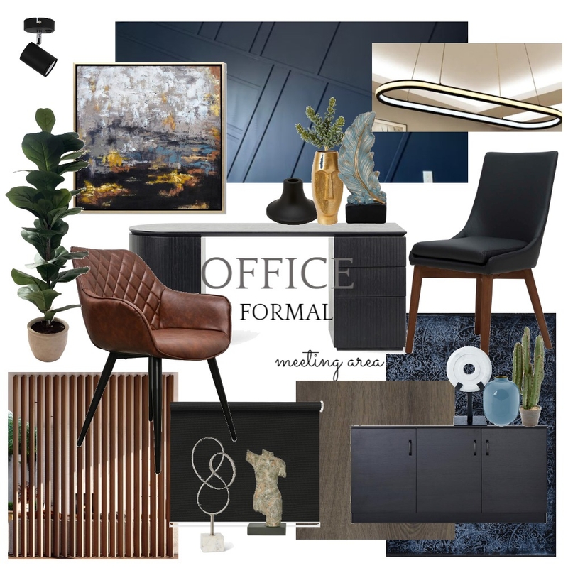 Interior Design Office Formal Meeting Area Sample Board Mood Board by Adaiah Molina on Style Sourcebook