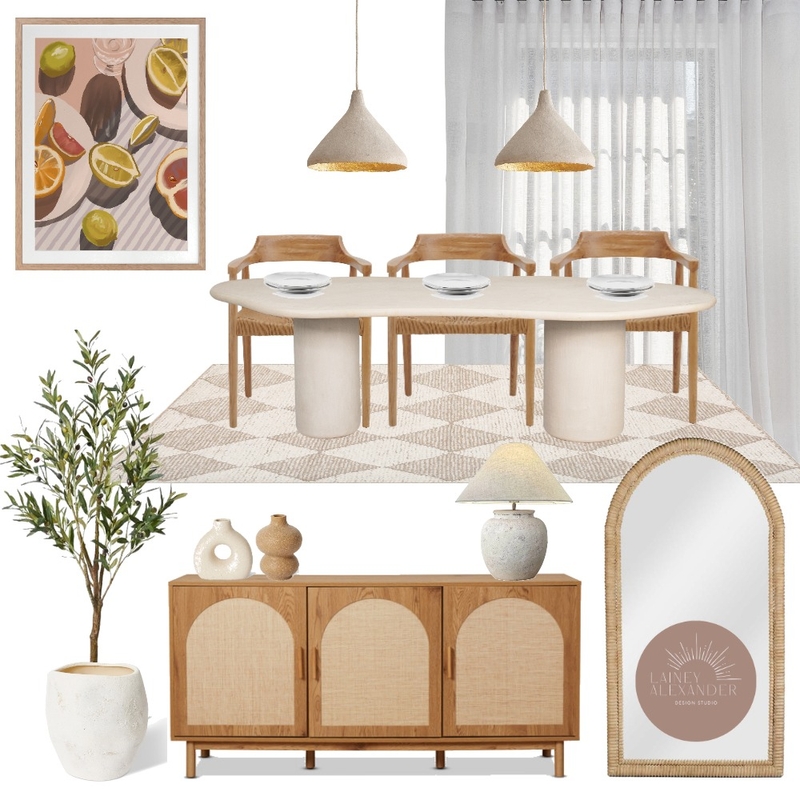 Mediterranean Dining Space Mood Board by Lainey Alexander Design Studio on Style Sourcebook