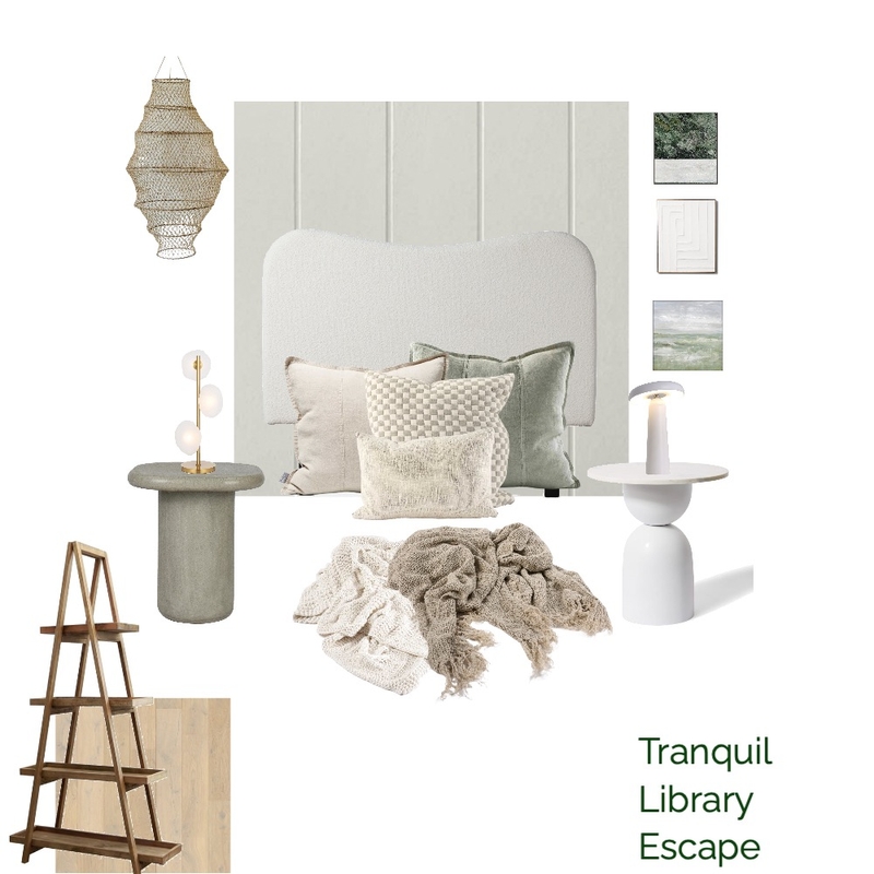 Tranquil Library Escape Mood Board by Eadie Lifestyle on Style Sourcebook