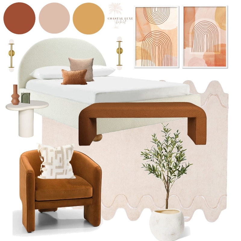 Mediterranean Bedroom Mood Board by Coastal Luxe on the hill on Style Sourcebook