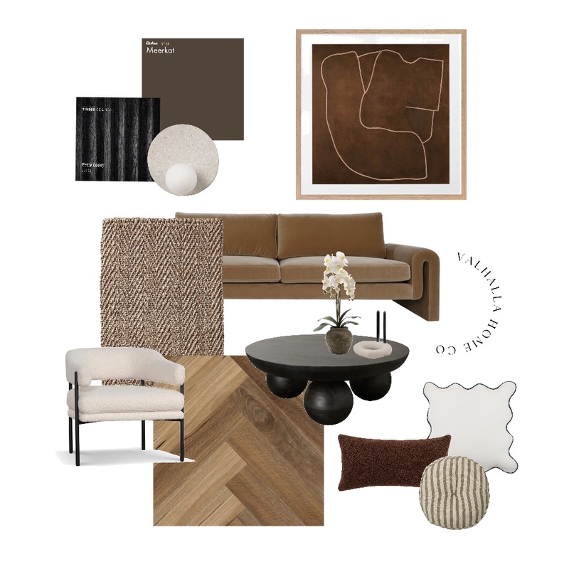Modern Choccy Mood Board by Valhalla Home Co on Style Sourcebook